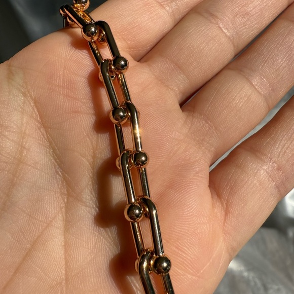 ✨ Just In gold color plated Women’s adjustable  brands model Chain bracelet - Picture 4 of 8